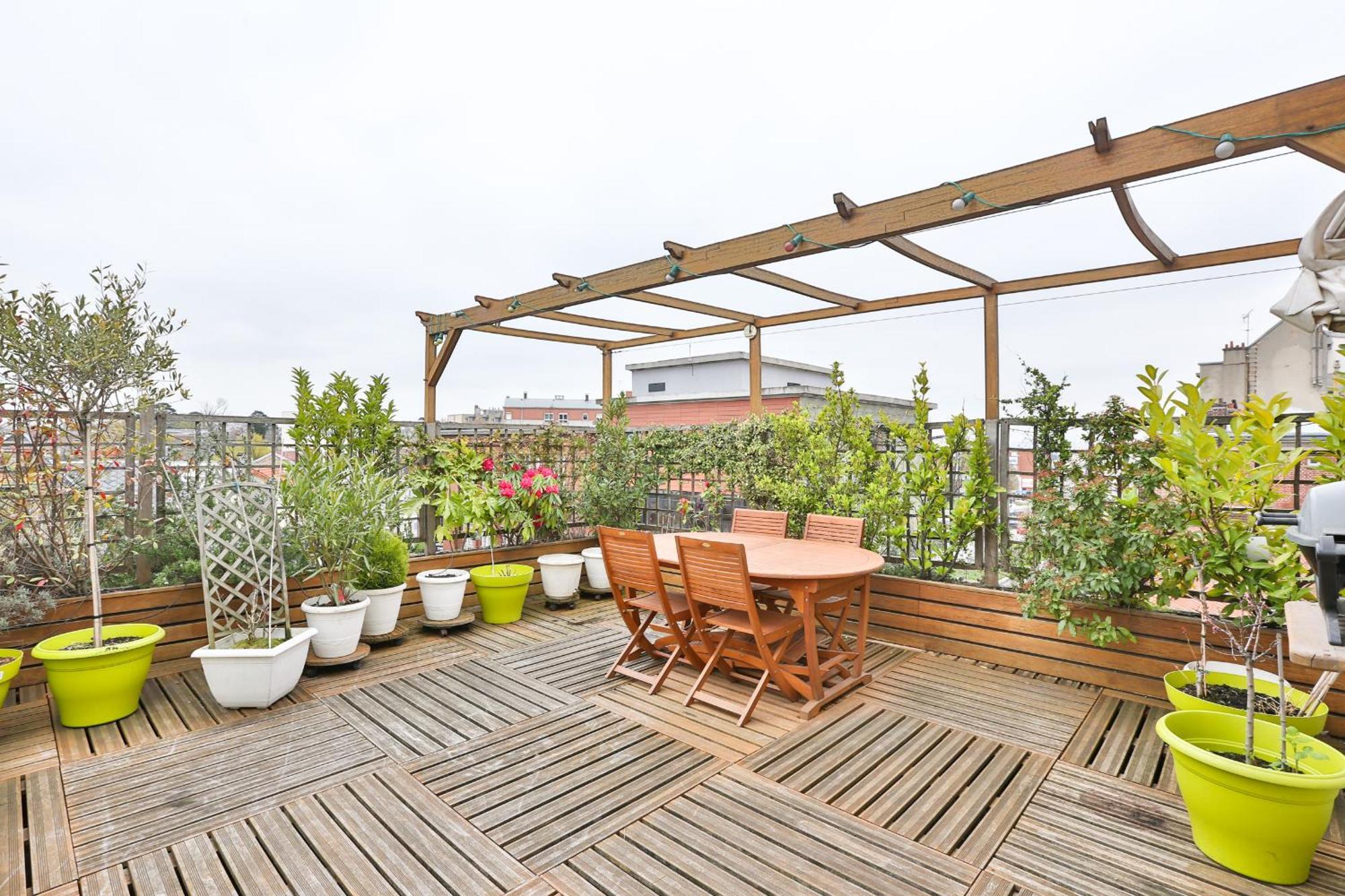 Parisian Penthouse With Large Terrasse Apartment Pierrefitte-sur-Seine Luaran gambar