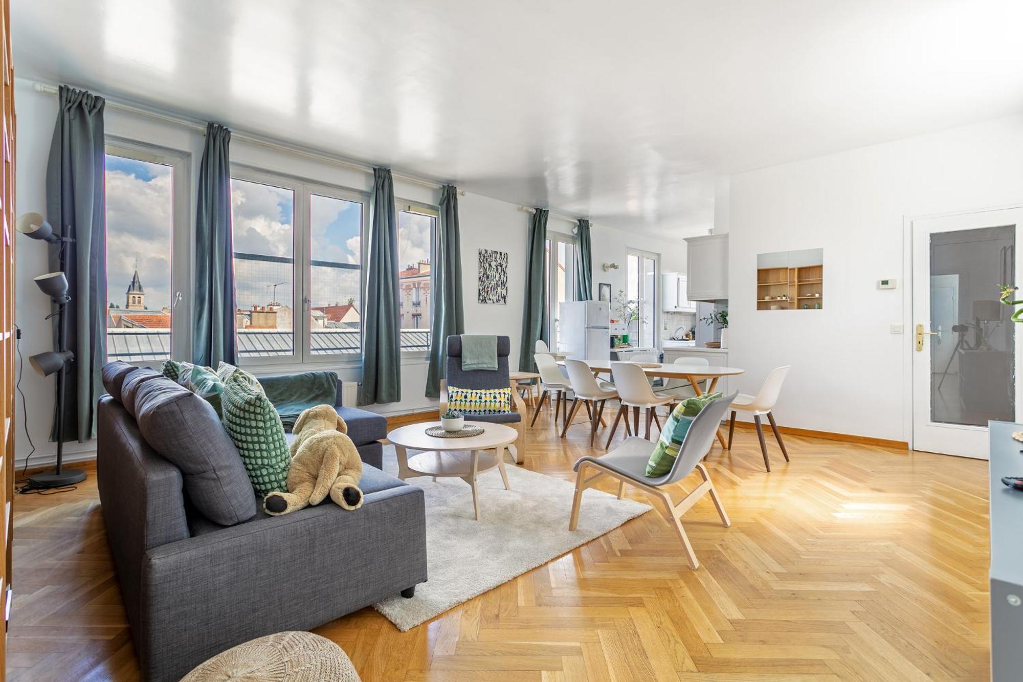 Parisian Penthouse With Large Terrasse Apartment Pierrefitte-sur-Seine Luaran gambar